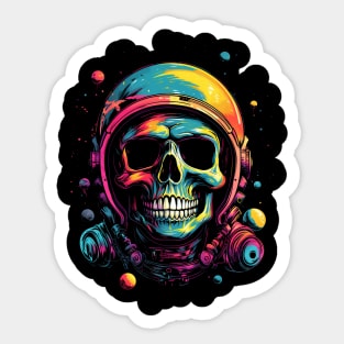 Space Skull Sticker